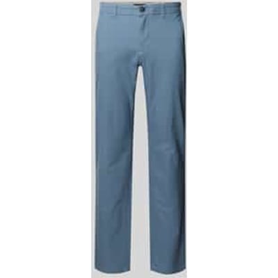 Slim fit stoffen broek met achterzakken