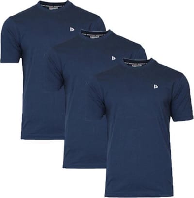 3-Pack Donnay - T-shirt (Vince) - Sportshirt - Heren - Navy (010) - maat M