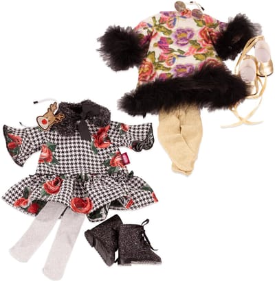 Götz Poppenkleding Kledingset Merry Christmas 46 - 50 cm