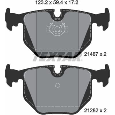 Remblokset TEXTAR 2148701, achter