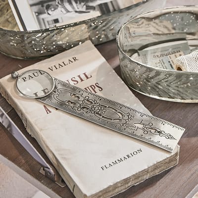 LOBERON Boekenlegger Hallie antiekzilverkleurig