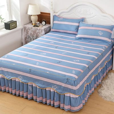 Couvre-lit de couleur unie, doux pour la peau, pour chambre à coucher, dortoir d'étudiant, maison, chambre à coucher, jupe de lit gommage, literie 180*200cm