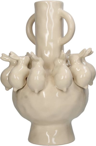 HD Collection Vaas Konijntjes Aardewerk 22.5x22.5x35.3cm