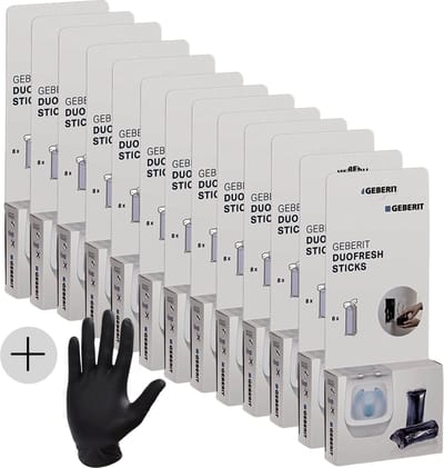 Geberit DuoFresh Sticks Toiletblok - 104 stuks - Met latex handschoen
