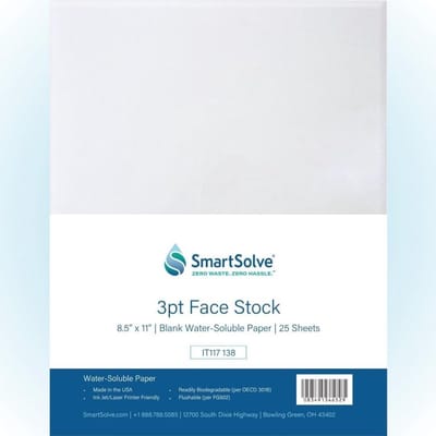 Wateroplosbaar papier 22,5 x 30 cm - biologisch afbreekbaar knutsel- en printerpapier (25 vellen)