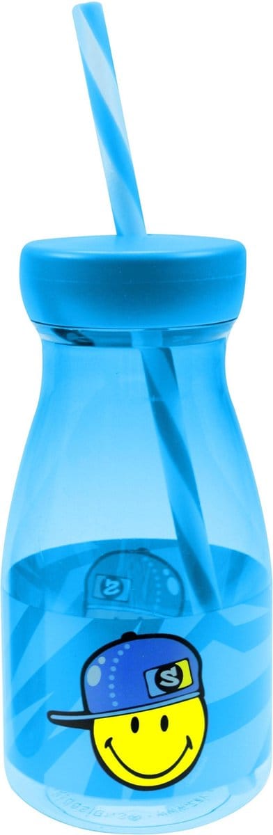 Zak! Designs - Smiley Boy - Drinkbeker met Rietje - 360 ml