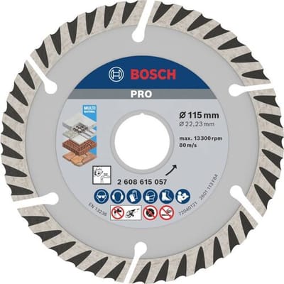 Bosch Accessories 2608615057 Standard for Universal Speed Diamanten doorslijpschijf Diameter 115 mm Boordiameter 22.23 mm Beton, Metselwerk 1 stuk(s)