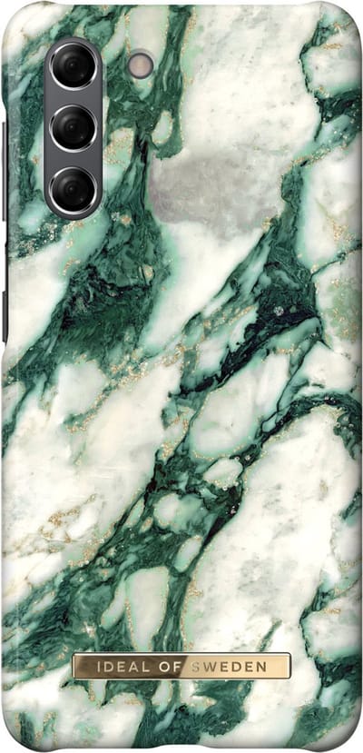 iDeal of Sweden Galaxy S21 Backcover hoesje - Fashion Case - Calacatta Emerald Marble