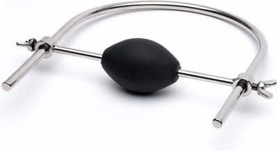 Black Label - Solid Bond - Beugel Ball Gag met Schroefmoeren