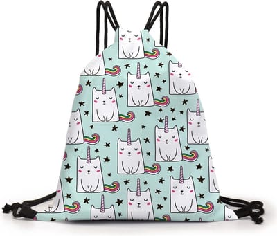 Zwemtas - Gymtas "Unicat" - Luxe rugtas met trekkoorden - School tas - Rugzak