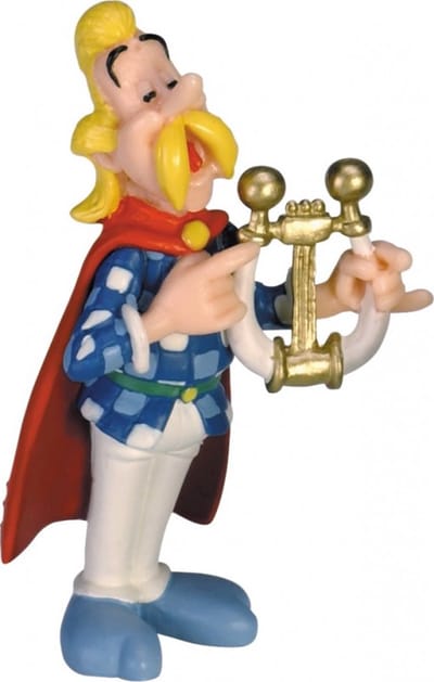 Plastoy Astérix Figuur Kakofonix en Assurancetourix de Bard - Voor verzamelaars
