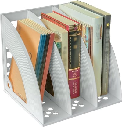 Staande map A4 3 vakken - Bureau organizer voor DIN A4 documenten en notitieboeken