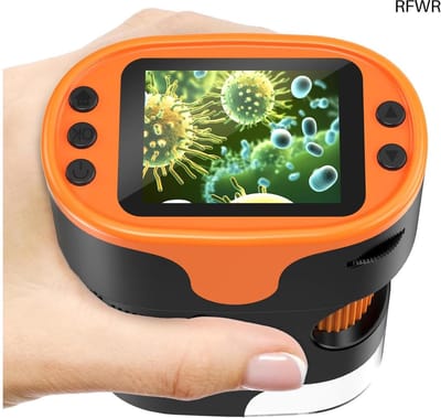 RFWR® Digitale microscoop voor kinderen met 1000x vergroting - Wetenschapskit voor ontdekking en leren