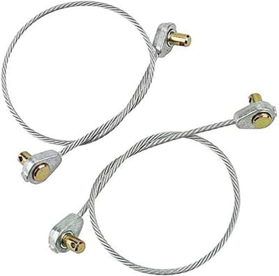Grasmaaier Kabelset - Deklift Onderdelen - Gazon Onderhoud - Duurzaam & Slijtvast - 2 Stuks - Zilver