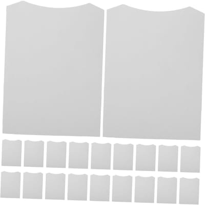 Kartonnen Shirtvouwers - Vouwplaten Kleding - Kleding Organiseren - Duurzame Vouwvormen - 100 Stuks - Wit