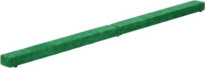 Zyrex® Turnbalk voor Thuis - Evenwichtsbalk Met Schuimstoflaag - Balanstrainer - Groen - 210cm x 10cm x 7cm