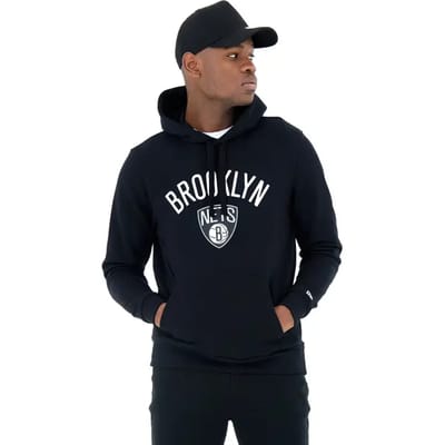 New Era Nba Regular Brooklyn Nets Hoodie Zwart XS Man
