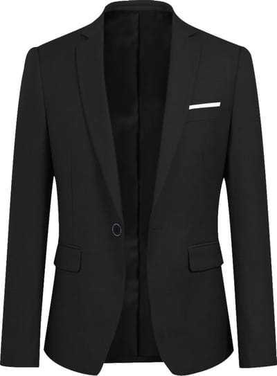 ALLTHEMEN Heren Blazer Suit Jacket - Heren slim fit jas - XS
