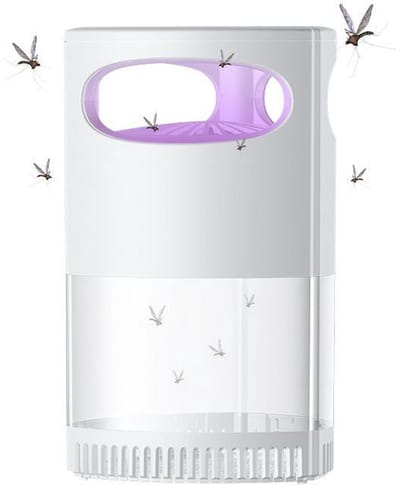 Anti-Muggenlamp – Val voor Vliegen en Fruitvliegen – Elektrische Muggenvanger - Insectenlamp - Vliegenvanger Elektrisch - Automatische Lichtval – Kindvriendelijk – Wit – 11.3 × 11.3 × 18cm