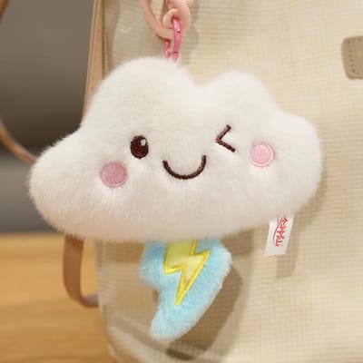 Nieuwe Cartoon Weer Serie Pluche Speelgoed Schattige Zon Bliksem Wolk Regenachtige Hanger Pop Grappige Weersvoorspelling Spel Rekwisieten Huisdecoratie