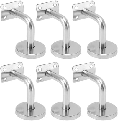 Dailygoody - Muur Leuning Beugel - Sterk Draagvermogen - Roestvrij Staal - Voor Binnen en Buiten Trappen - Trapleuning Ondersteuning - Geschikt voor B...