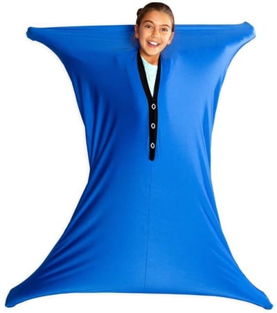 Daity 1 stuk - Sensorische lichaamssokken voor kinderen - elastische compressiesokken voor sensorische verwerkingsstoornissen - autisme - ADHD - ademende sensorische sokken voor kalmerende diepe compressietherapie (maat S: 102*69cm)