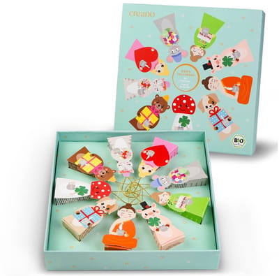 Creano Biologische Kruidenthee Cadeauset "Tea Lovers" - 9 piramide theezakjes in 9 schattige figuurtjes om cadeau te doen - 22,5g - NIEUWIGHEID 2025 *¹