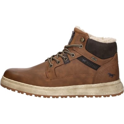 Mustang Veterschoenen Hoog Veterschoenen Hoog - Cognac - Maat 49