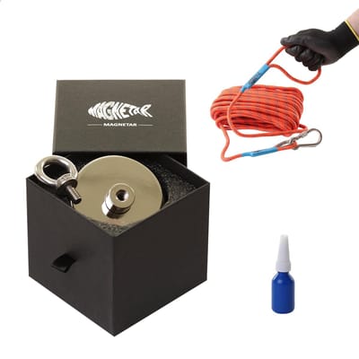 Magnetar Magneetvissen Pakket - Vismagneet - Starters - Enkelzijdige 300kg Magneet - Touw
