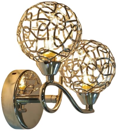 Kosilum - Aphyse - Wandlamp - Zilver/Chroom - Metaal en aluminium