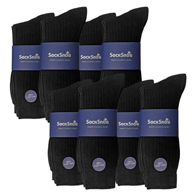 24 Paar Multipack Heren Ultimate Comfort 100% Katoenen Sokken