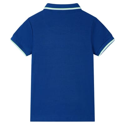 vidaXL Kinderpoloshirt 140 donkerblauw
