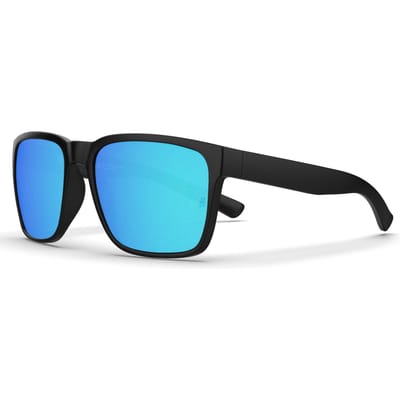 MAXJULI Oversized Z87 Zonnebril TR90 Ultralicht UV400 Bescherming Brede Pasvorm voor Mannen Vrouwen Grote Hoofden Mode Z8244 NON POLARIZED blue