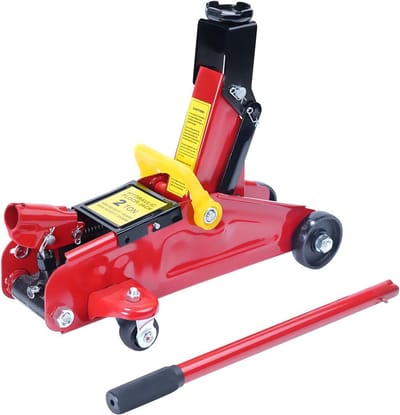 Auto Krik - Vloer Krik - Auto Onderhoud - Snelle Hefpomp - 1.5 Ton - Rood