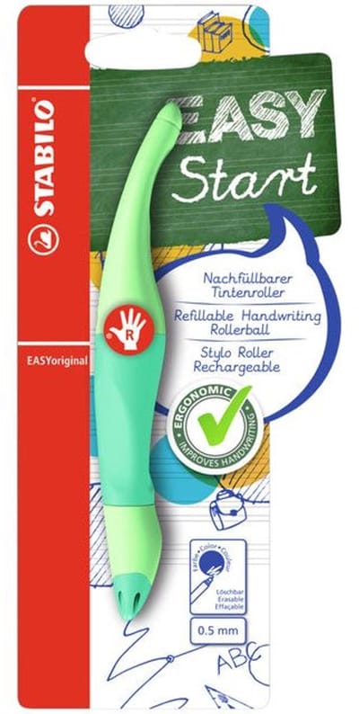 Rollerpen STABILO Easyoriginal rechtshandig medium pastel vleugje mint blister à 1 suk | 5 stuks