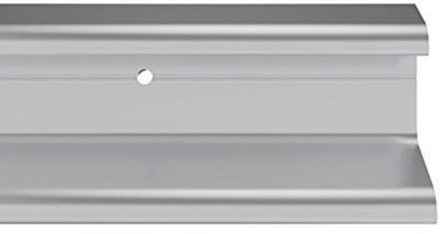 Regenscherm met dubbele vin Weerbalk Aluminium - 914 mm (3'0")