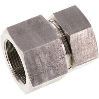 G 1 1/4'' x 35L RVS Rechte Snijring Koppeling 160 Bar DIN 2353 - FL2S-FC-ST-114G-35-L