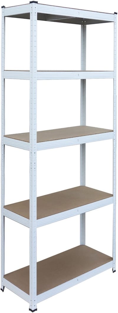 Zware stelling - 75x180x30 cm - wit en bruin