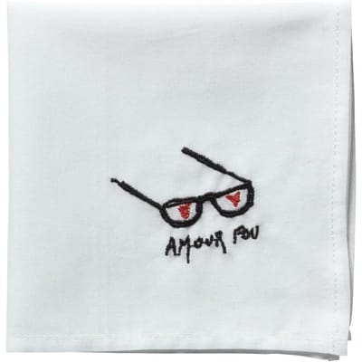 Theedoek Zakdoek La Cerise sur le Gâteau Hankie Amour