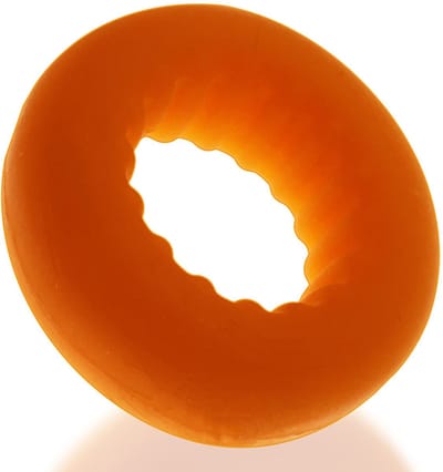 Oxballs - Axis - Ribbed Cockring - Oranje Ice