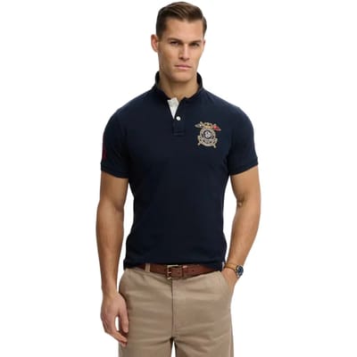 Superdry Crest Korte Mouw Poloshirt Blauw S Man