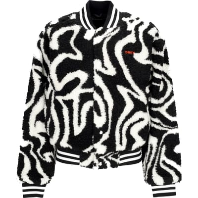 Teddy Bear Dames Mazy Varsity Jacket Zwart Multi