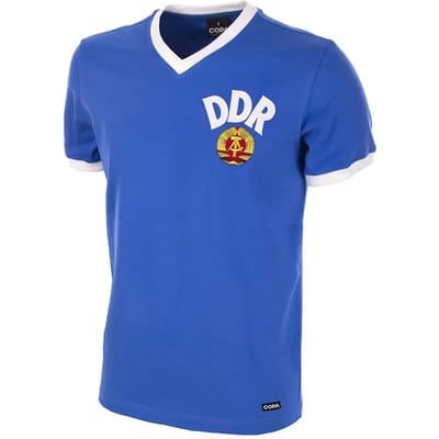 COPA Football - DDR WK 1974 - Retro voetbalshirt - Heren - S - Blauw