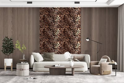 Behang - Fotobehang Dierenprint - Luipaard - Design - Luxe - Breedte 200 cm x hoogte 300 cm