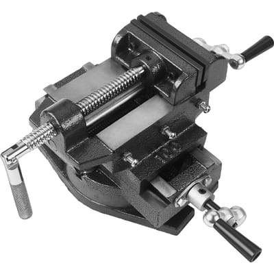 Dubbelassige kruisbank 100 mm - Gietijzer - Precisiewerkbank
