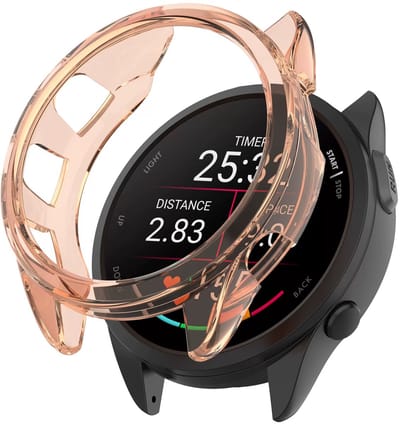 Stravo Soft Case Sport Hoesje voor Garmin Forerunner 165 – TPU Materiaal Bescherming – TPU Case Protectie en Beschermhoes voor Garmin Smartwatches (Oranje)