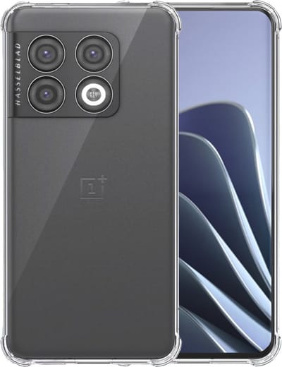 Telefoonhoesje Geschikt voor OnePlus 10 Pro Transparant - Shockproof TPU Siliconen Case met Stootrand Doorzichtig - Smartphonica geschikt voor OnePlus 10 Pro