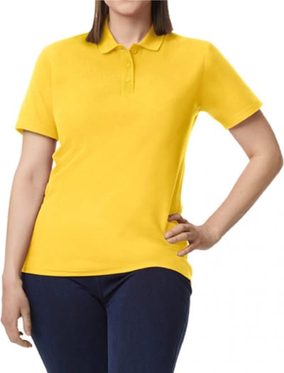Gildan Damespolo Softstyle Dubbele piqué GI64800L - Daisy - XXL