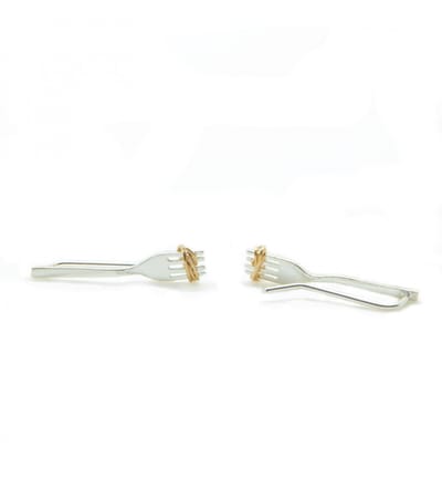HÕBE – Spaguetti Oorhangers – Sterling Zilver – Gerecycled Zilver – Collier – Handgemaakte Sieraad – Accessories – Dames Earrings– Spaguetti