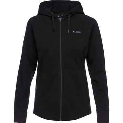Dames Hoodie Black Diamond Mountain Transparency FZ HDY